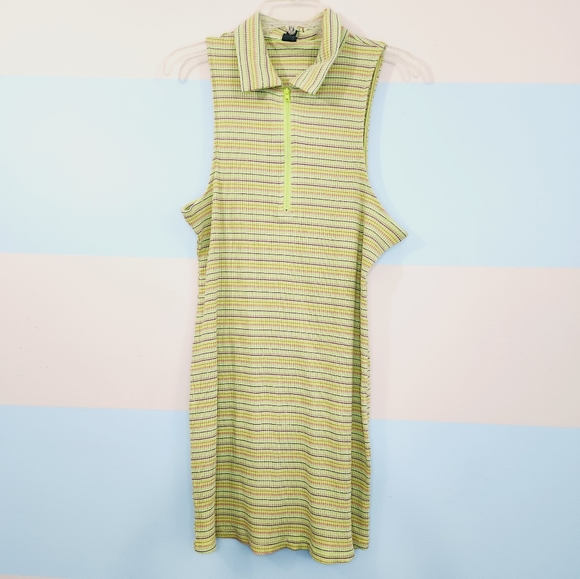 NWT Wild Fable Plus Size Green Apple Striped Dress - Picture 8 of 10